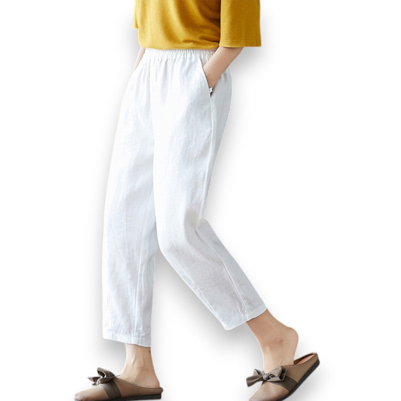 Pantaloncini Casual da Donna in Cotone con Taglio Carrot - Etnicool