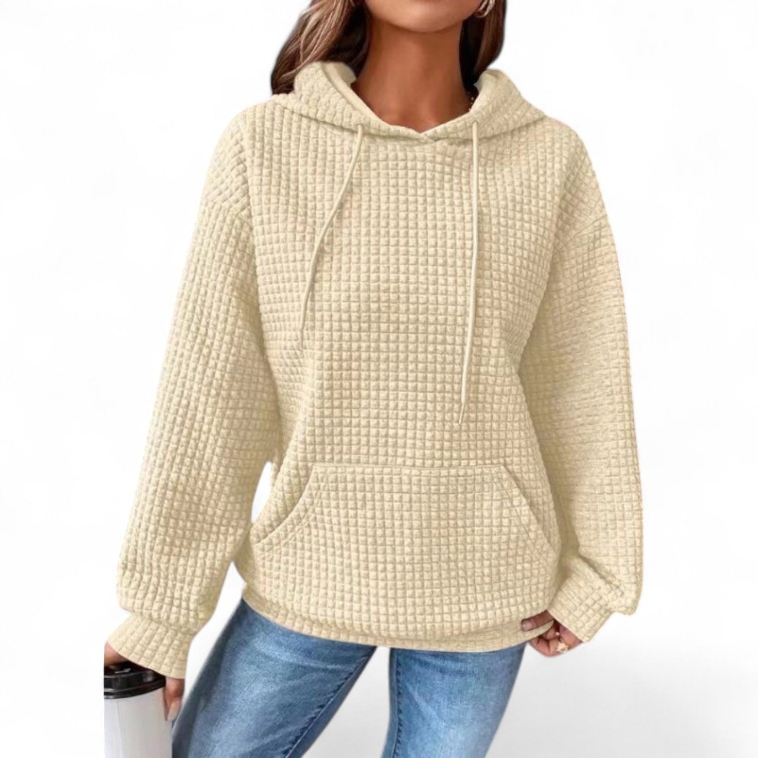 Suéter Casual Holgado con Capucha