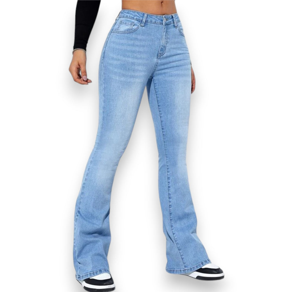 Jeans da Donna a Taglio Slim con Design a Zampa - Etnicool