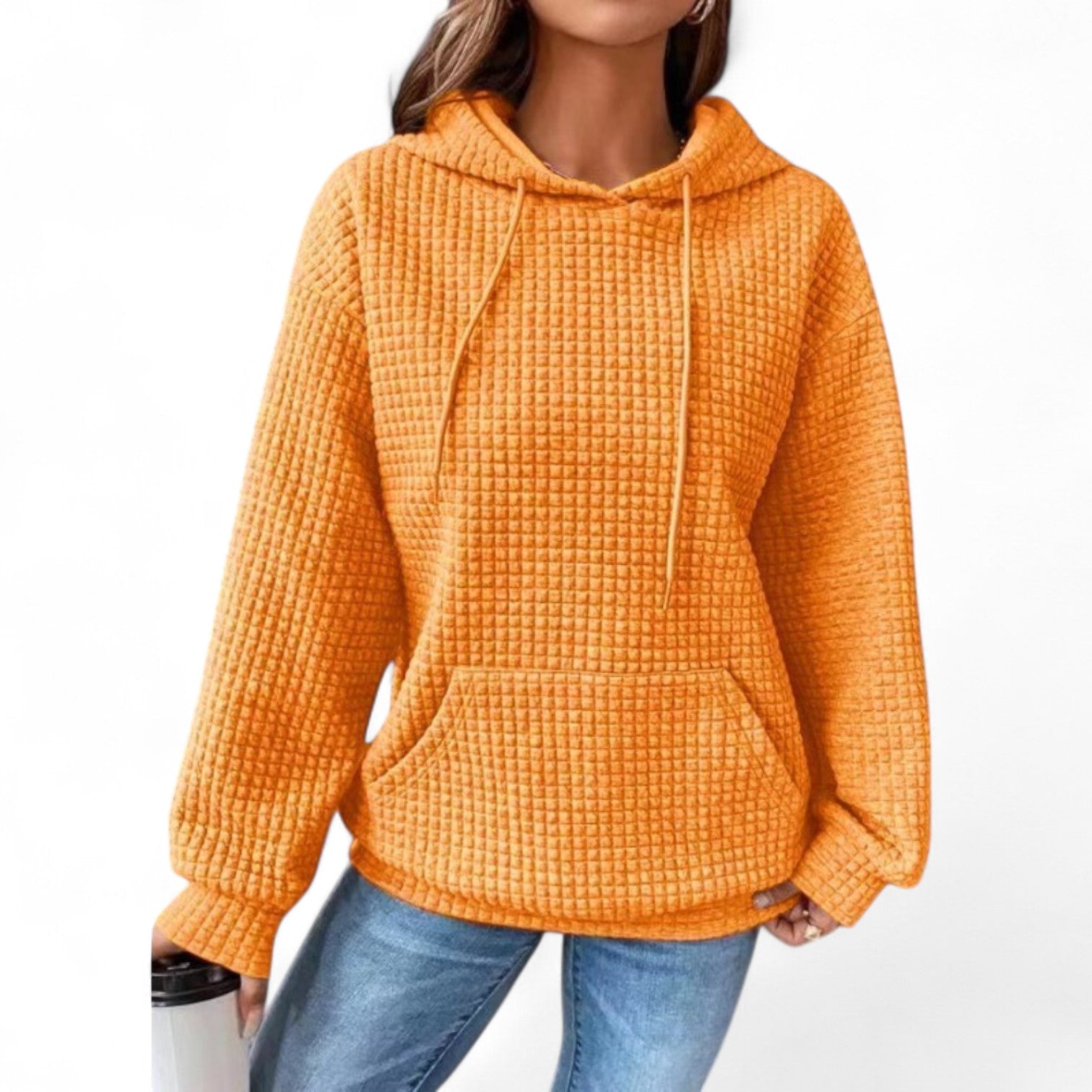 Suéter Casual Holgado con Capucha