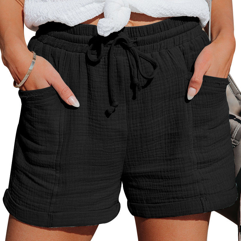 Shorts a Vita Alta e Gamba Larga - Etnicool
