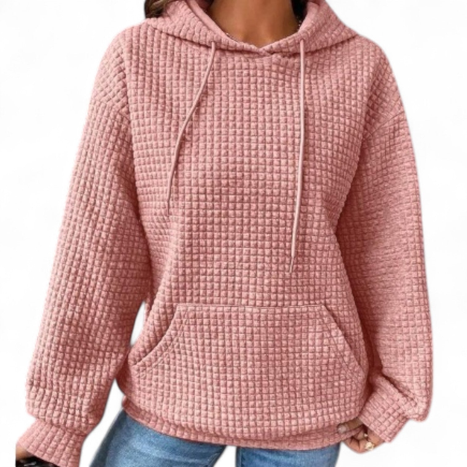 Suéter Casual Holgado con Capucha