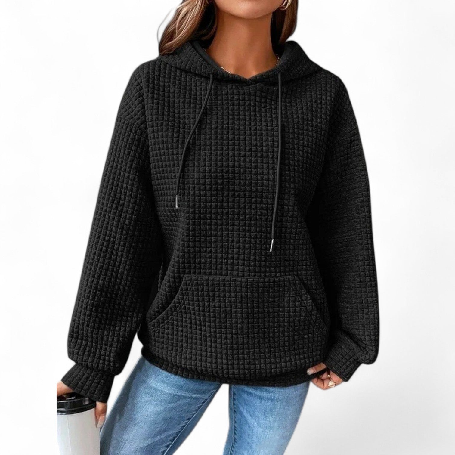 Suéter Casual Holgado con Capucha