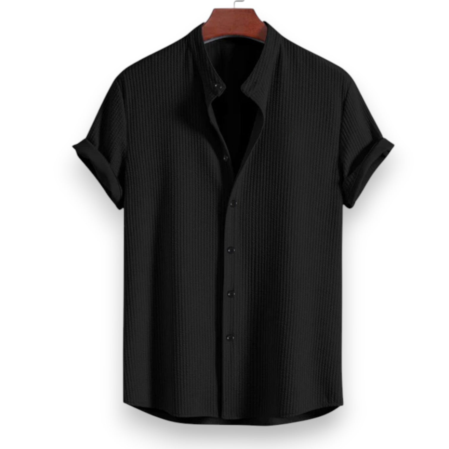 Camicia Ampia a Maniche Corte