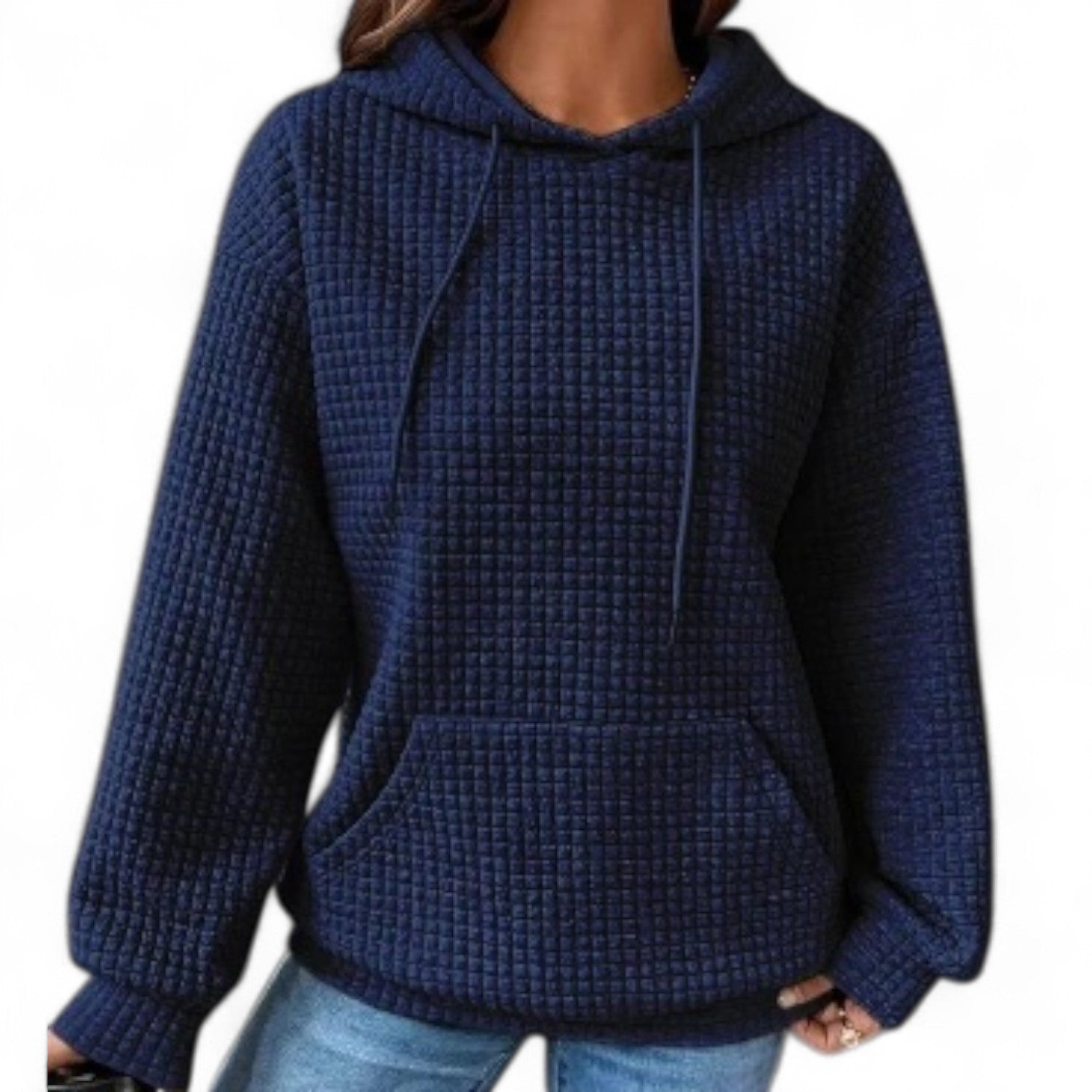 Suéter Casual Holgado con Capucha