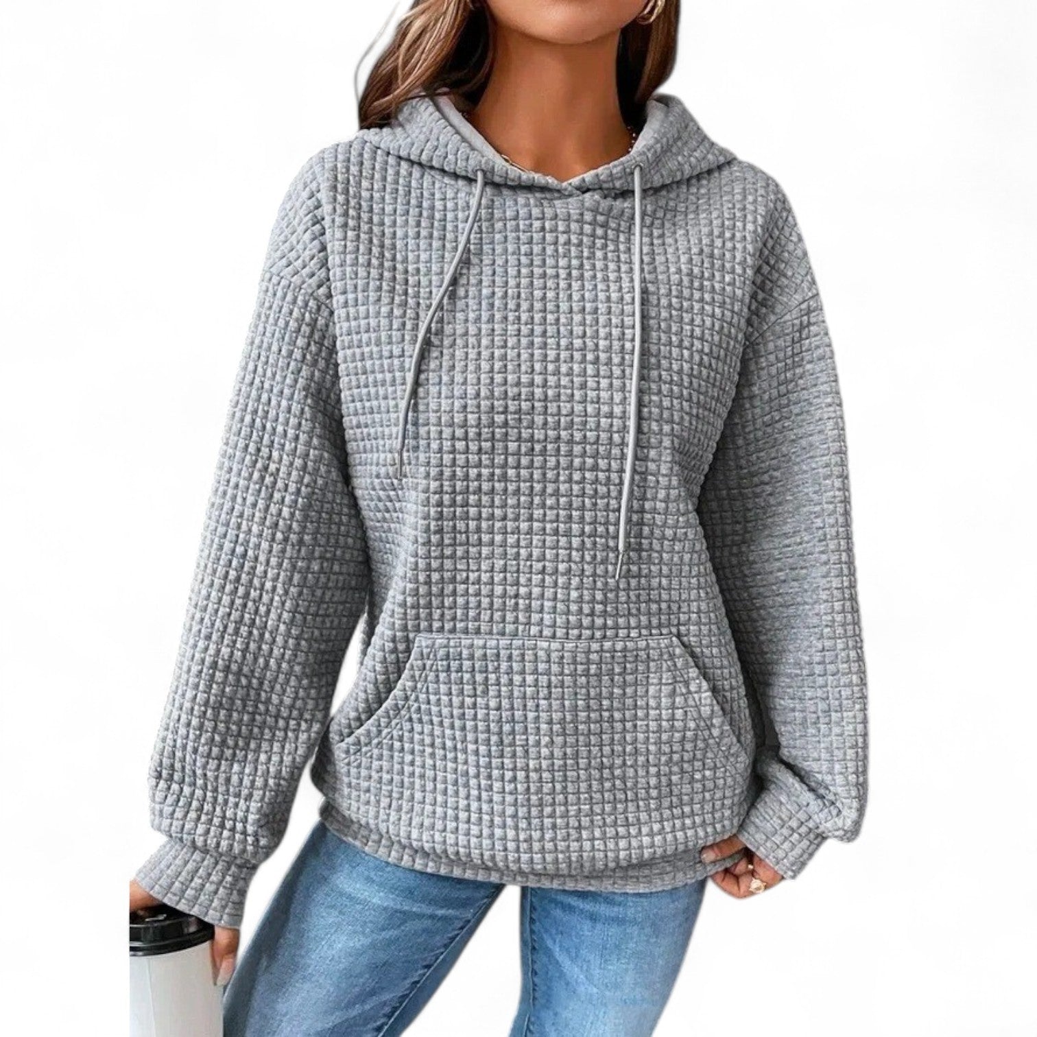Suéter Casual Holgado con Capucha