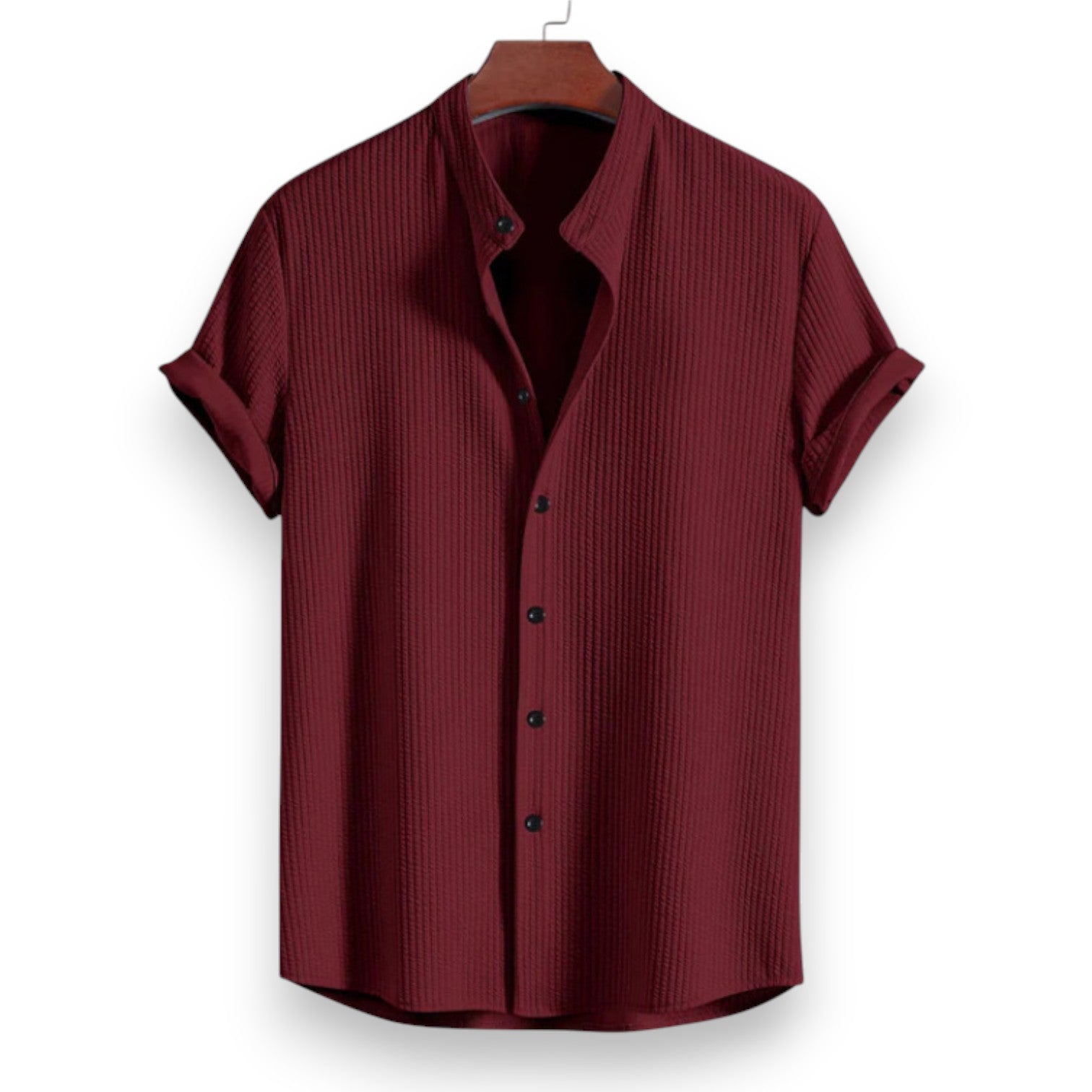 Camicia Ampia a Maniche Corte