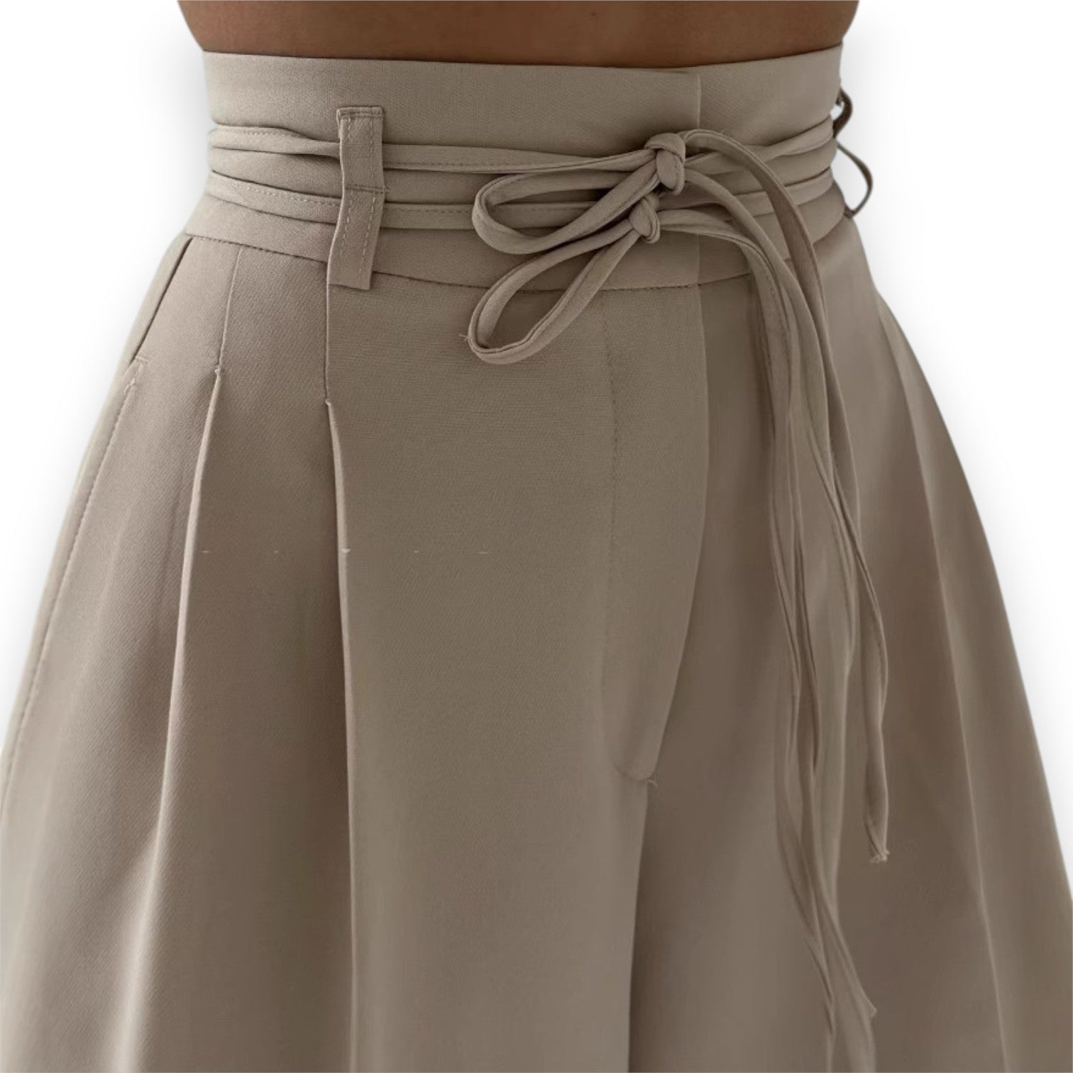 Pantaloni a Vita Alta con Laccio - Etnicool