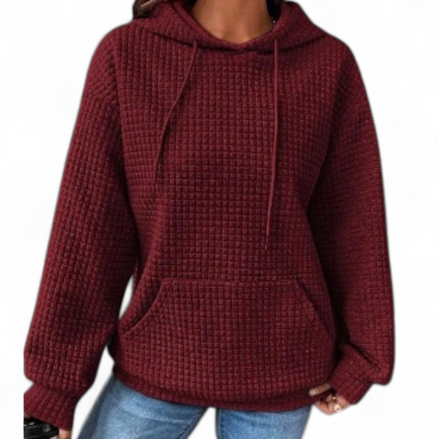 Suéter Casual Holgado con Capucha