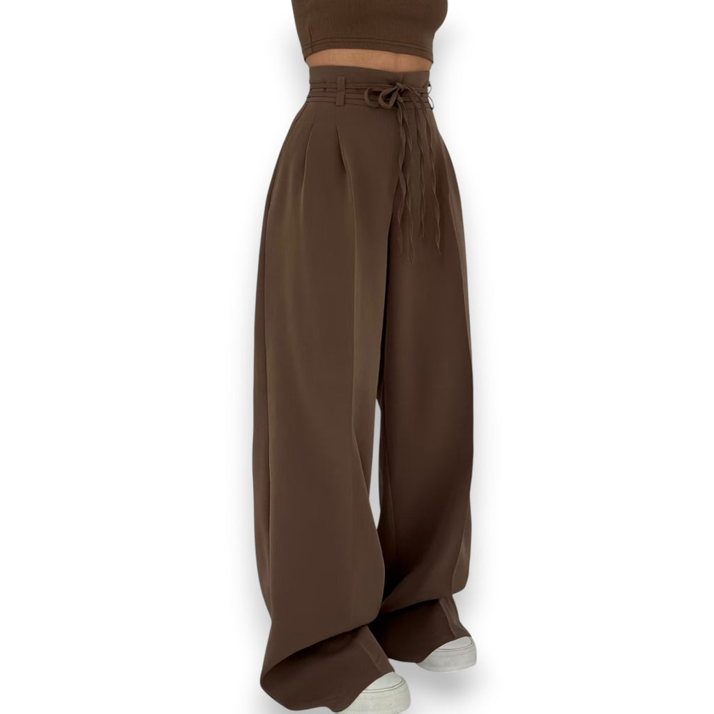 Pantaloni a Vita Alta con Laccio - Etnicool