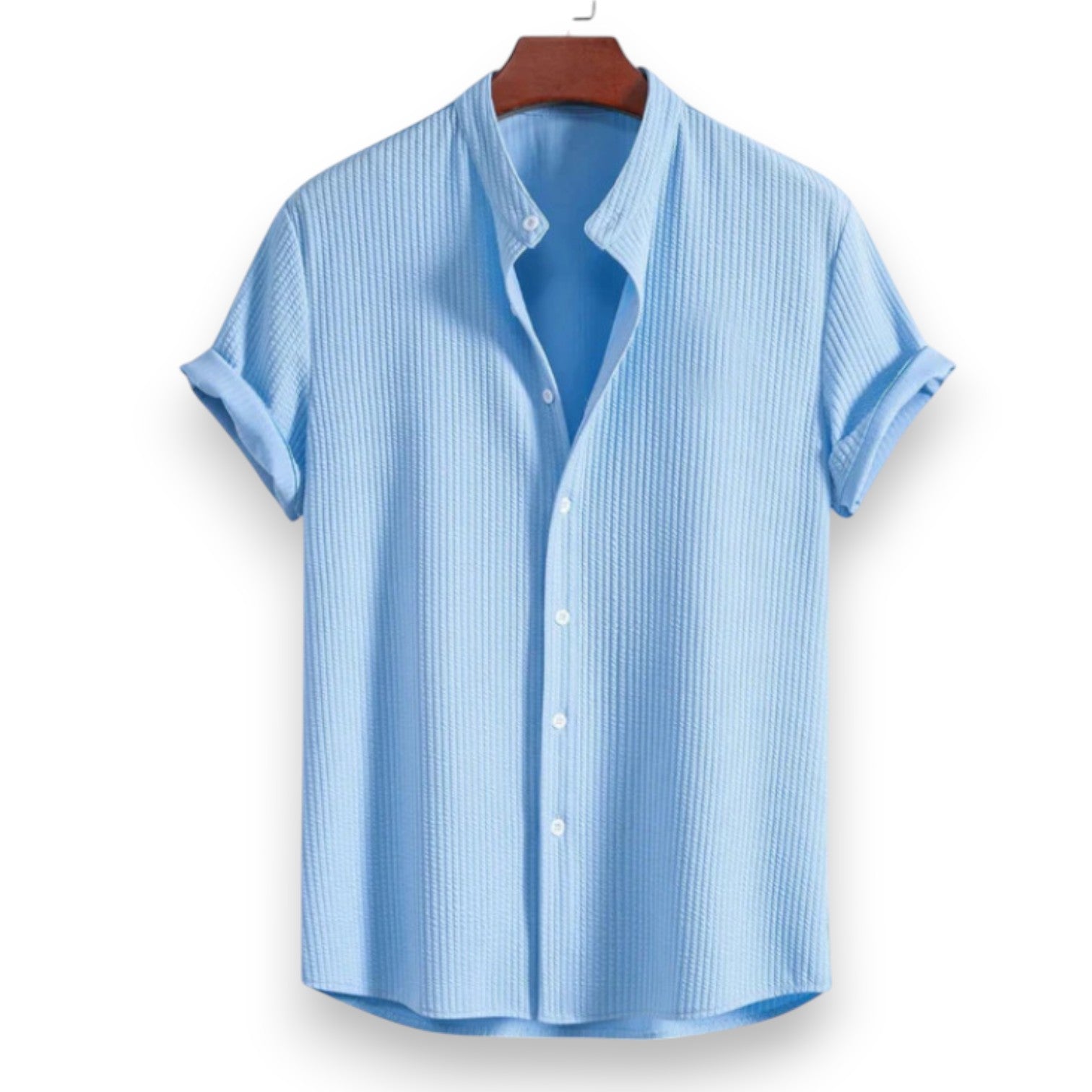 Camicia Ampia a Maniche Corte