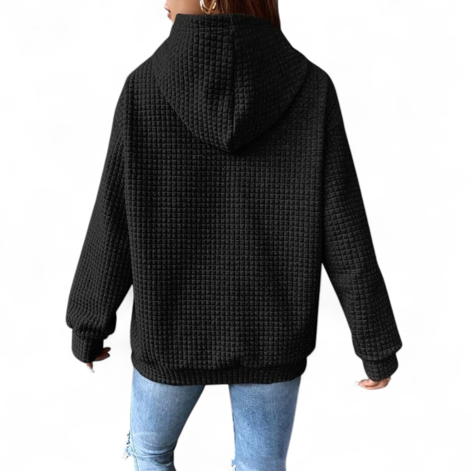Suéter Casual Holgado con Capucha