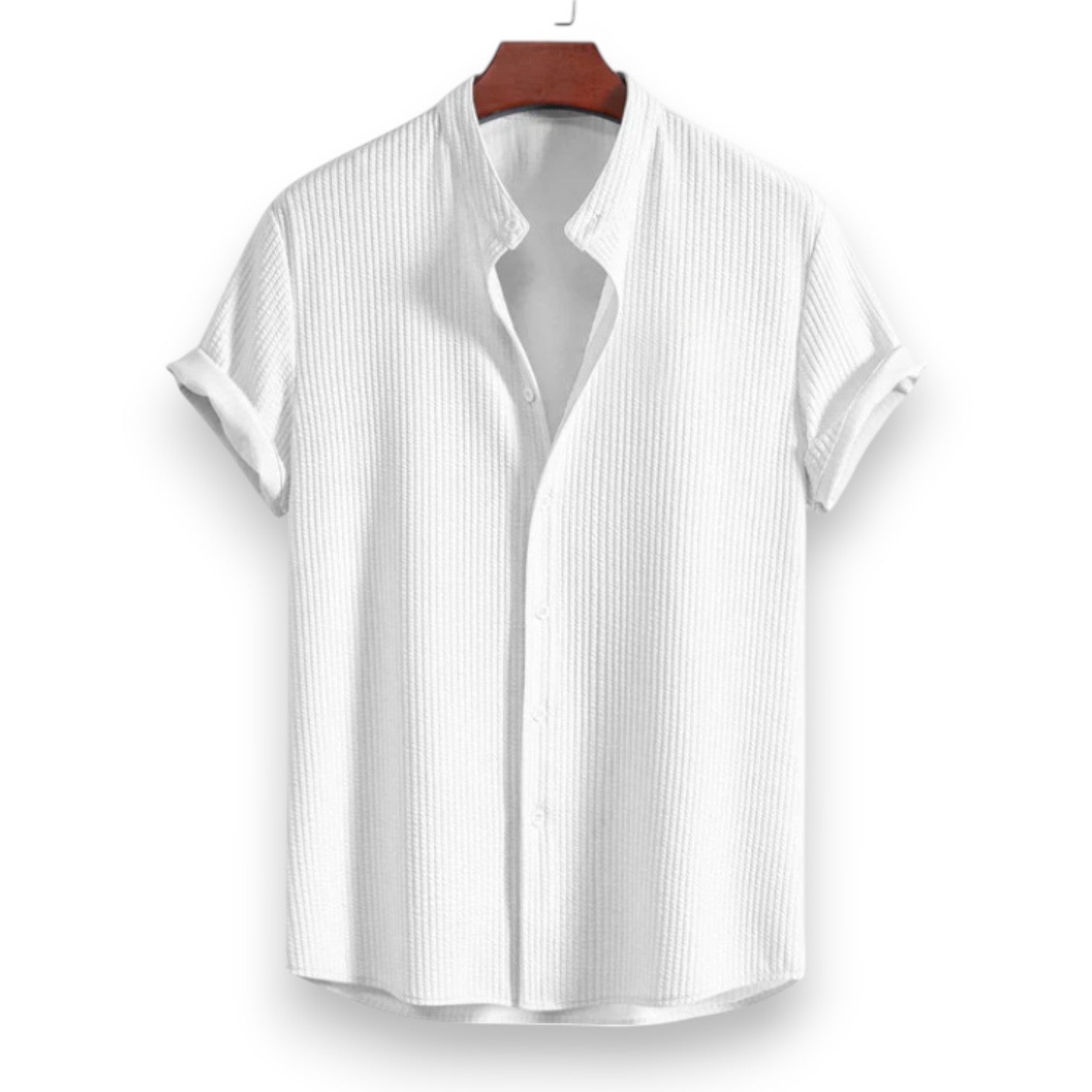 Camicia Ampia a Maniche Corte