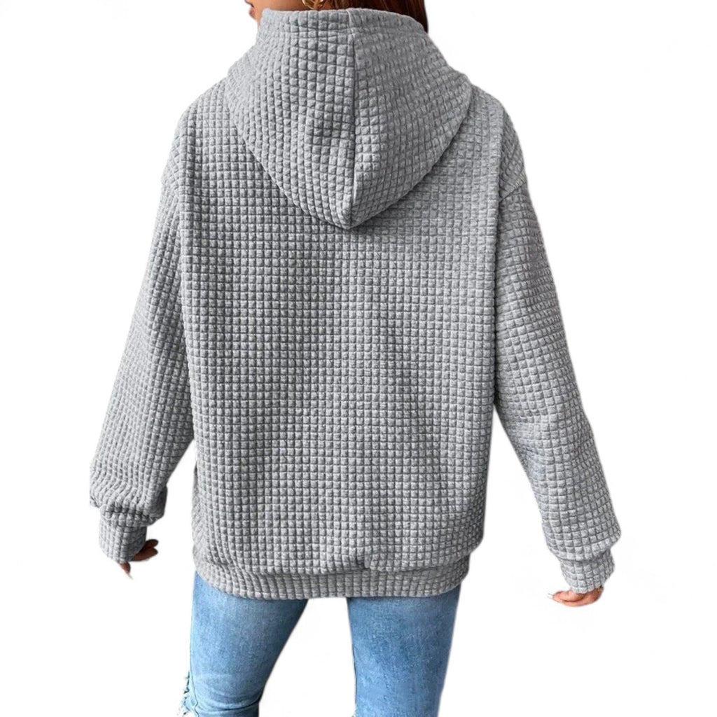 Suéter Casual Holgado con Capucha